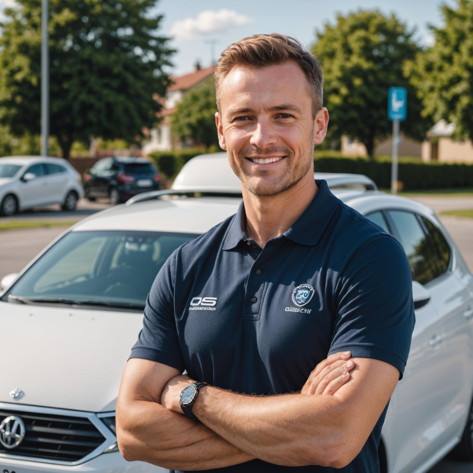 Friendly driving instructor ready to help with licence transfers